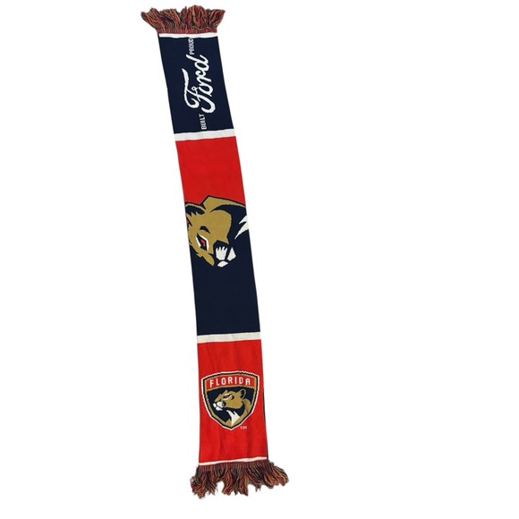 Florida Panthers Scarf SGA NHL Scarve Ford‎ Red Navy Blue NHL - Picture 1 of 9